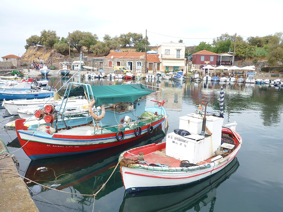 Fischerboote in Mithymna