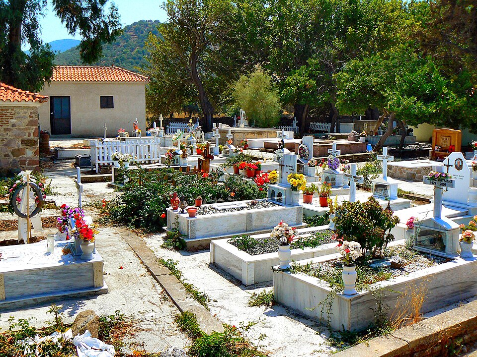 Flickr - ronsaunders47 - PETRA LOCAL CEMETERY. LESBOS GREECE.