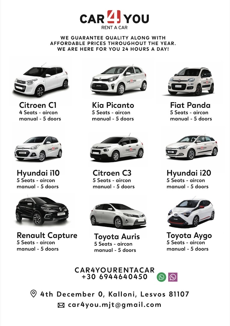 CAR4YOU Rent a Car Lesvos